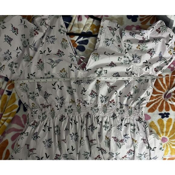 Adore Me Organic Cotton Maxine Smocked Waist Lace Up Back Midi Dress Women’s 3X - Picture 8 of 11